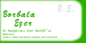 borbala ezer business card